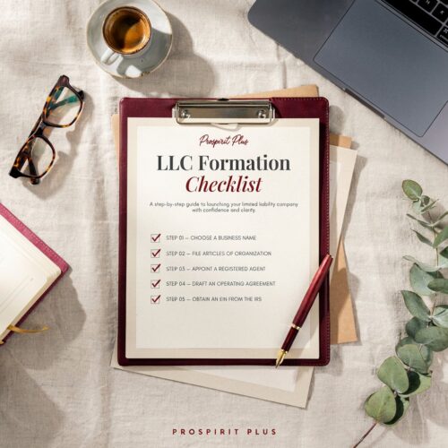 Prospirit Plus – LLC Formation Checklist